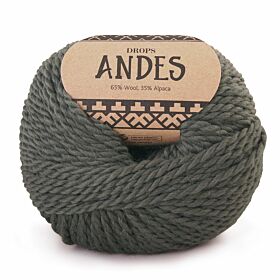 DROPS Andes Uni Colour - 7810 mosgroen - Wol & Garen