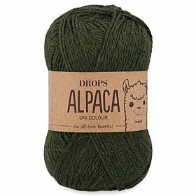 DROPS Alpaca 7895 donkergroen (Uni Colour) - Wol Garen