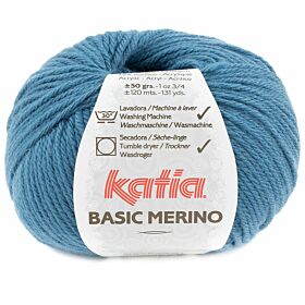 Katia Basic Merino - 81 petrolblauw - Wol/Acryl Garen