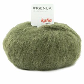 Katia Ingenua 83 mosgroen / legergroen - Mohair Garen