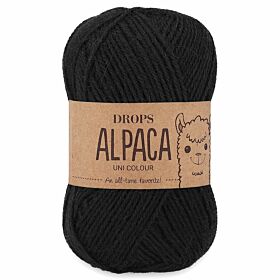 DROPS Alpaca 8903 zwart (Uni Colour) - Wol Garen
