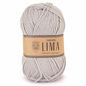 DROPS Lima Uni Colour - 9010 asgrijs / lichtgrijs - Wol & Garen