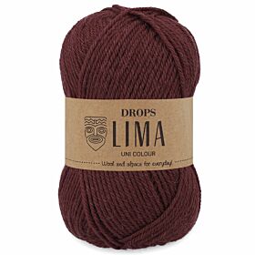 Drops Lima 9023 wijnrood / bordeaux (Uni Colour) - Alpacawol Garen