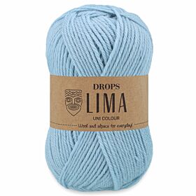 DROPS Lima 9027 lichtblauw (Uni Colour) - Wol Garen