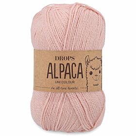 DROPS Alpaca 9033 aardbeien ijs / pastelrood (Uni Colour) - Wol Garen