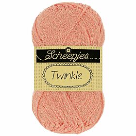 Scheepjes Twinkle 937 zalmroze - Katoengaren met Lurex Glitterdraad