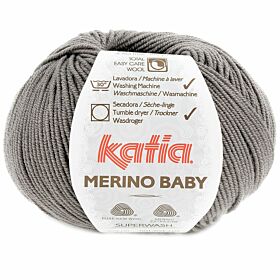 Katia Merino Baby 95 steengrijs - Wol Garen