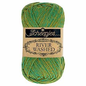 Scheepjes River Washed 951 amazon (groen/geel) - Katoen/Acryl Garen