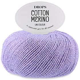 DROPS Cotton Merino Uni Colour - 31 zoete orchidee - Wol/Katoen Garen 1