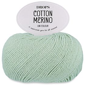 DROPS Cotton Merino Uni Colour - 32 pistache ijs - Wol/Katoen Garen 1