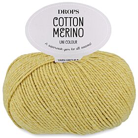 DROPS Cotton Merino Uni Colour - 34 paardenbloem - Wol/Katoen Garen 1