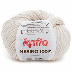 Katia Merino 100% - 500 lichtbeige - Merinowol Garen