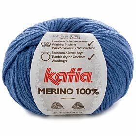 Katia Merino 100% - 78 korenbloemblauw / jeans - Merinogaren