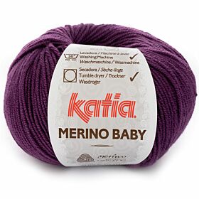 Katia Merino Baby 48 donkerlila - Wol Garen