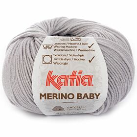 Katia Merino Baby 55 parelgrijs - Wol Garen