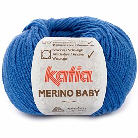 Katia Merino Baby 57 kobaltblauw - Wol Garen