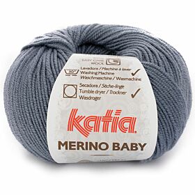 Katia Merino Baby 67 grijsblauw - Wol Garen