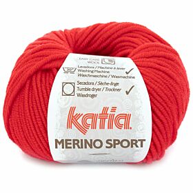 Katia Merino Sport 04 rood - Wol Garen