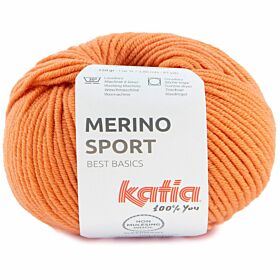 Katia Merino Sport - 65 pasteloranje - Wol Garen