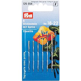 Prym Borduurnaalden met punt - Nr 18/22 (6 stuks) 1