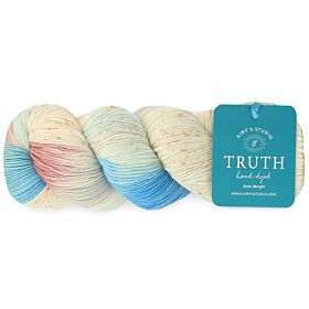 Simy’s Studio Truth Sock 58 life is what you make of it - Handgeverfde Merinowol Garen