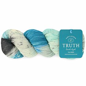 Simy’s Studio Truth Sock 62 the best things in life are free - Handgeverfde Merinowol Garen